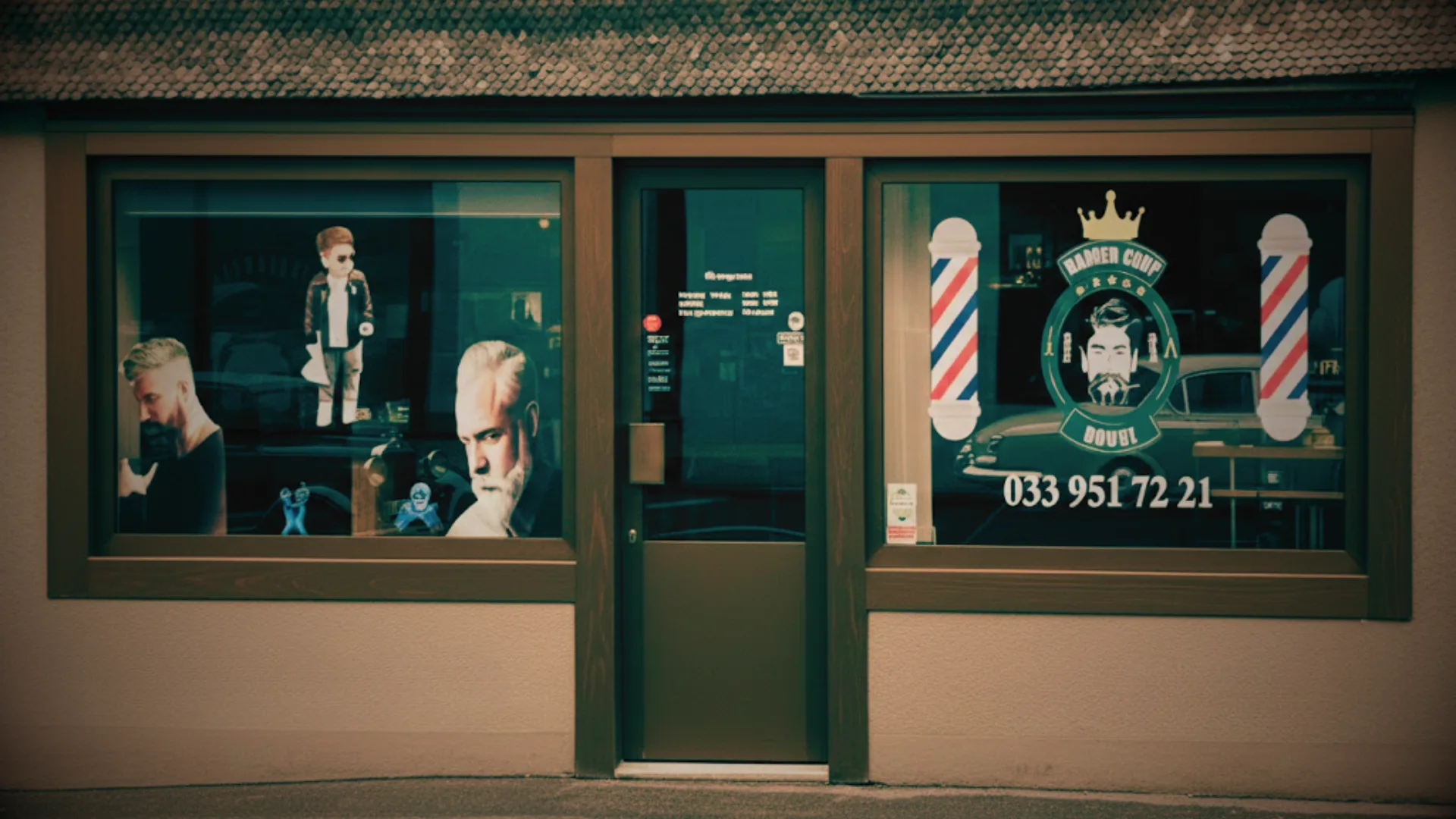 Barbershop Open Hours Background